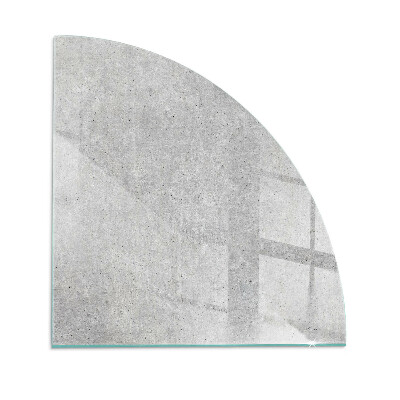 Vetro sotto stufa a quarto di cerchio Texture del cemento in stile grezzo