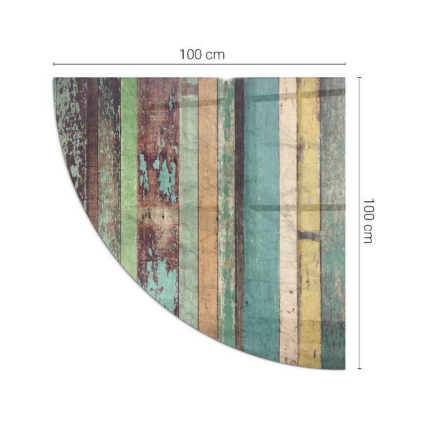 Vetro sotto stufa a quarto di cerchio Colori del tabellone in diverse tonalità