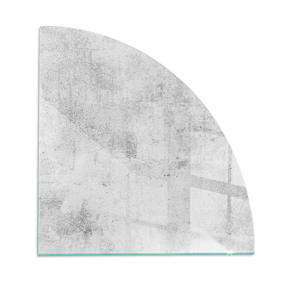 Vetro sotto stufa a quarto di cerchio Texture del cemento in stile grezzo