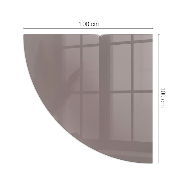 Vetro sotto stufa a quarto di cerchio Colore beige