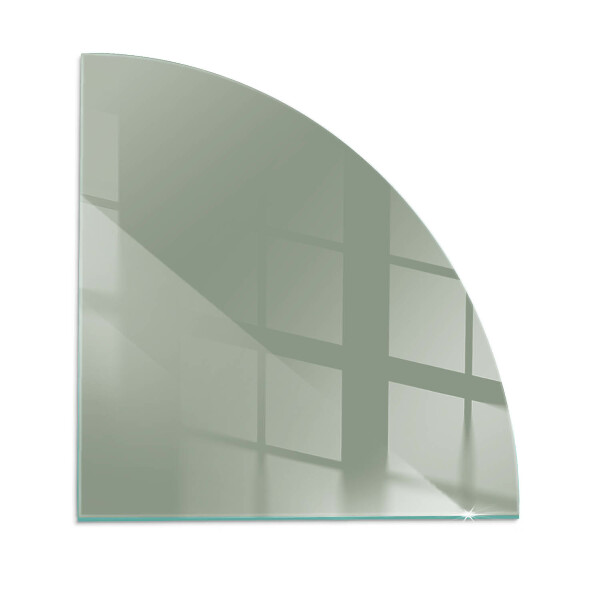 Vetro sotto stufa a quarto di cerchio Colore grigio-verde