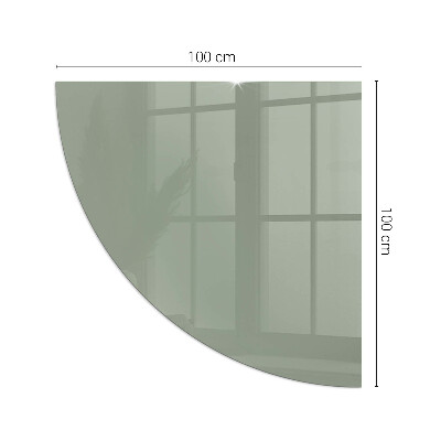 Vetro sotto stufa a quarto di cerchio Colore grigio-verde