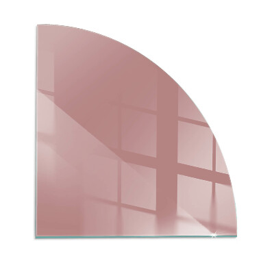 Vetro sotto stufa a quarto di cerchio Colore rosa