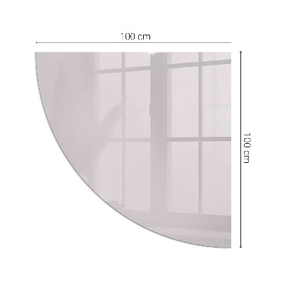 Vetro sotto il camino a quarto di cerchio di colore viola chiaro