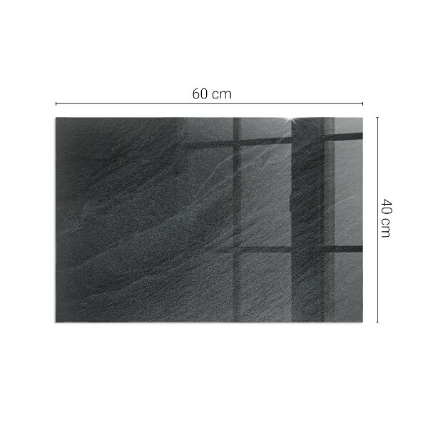Vetro sotto stufa con finitura che riproduce l'aspetto della pietra grezza