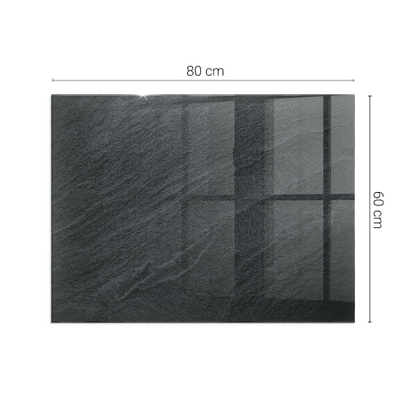 Vetro sotto stufa con finitura che riproduce l'aspetto della pietra grezza