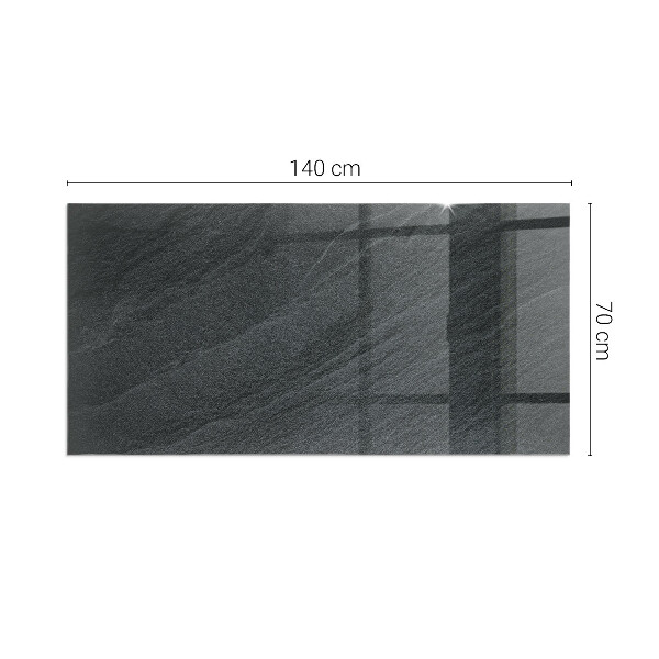 Vetro sotto stufa con finitura che riproduce l'aspetto della pietra grezza