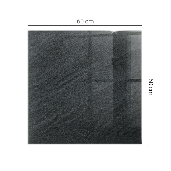 Vetro sotto stufa con finitura che riproduce l'aspetto della pietra grezza