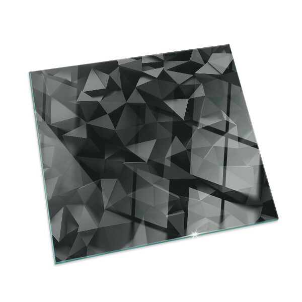 Vetro sotto stufa Modello geometrico tridimensionale