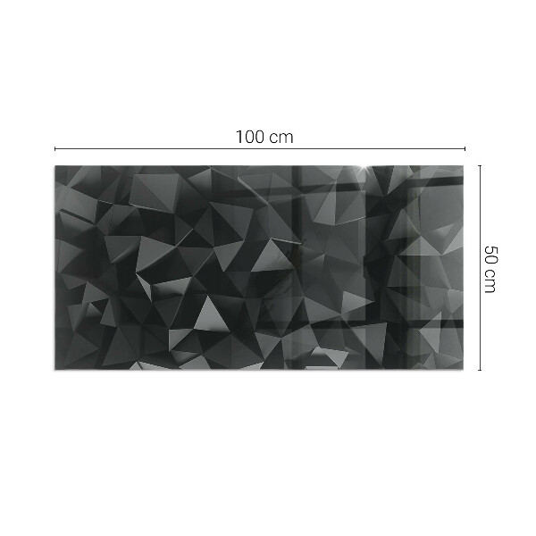 Vetro sotto stufa con motivo geometrico tridimensionale