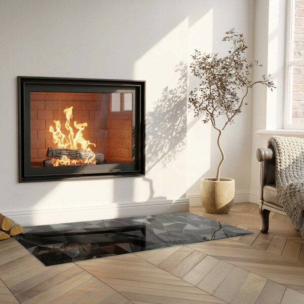 Vetro sotto stufa Modello geometrico tridimensionale