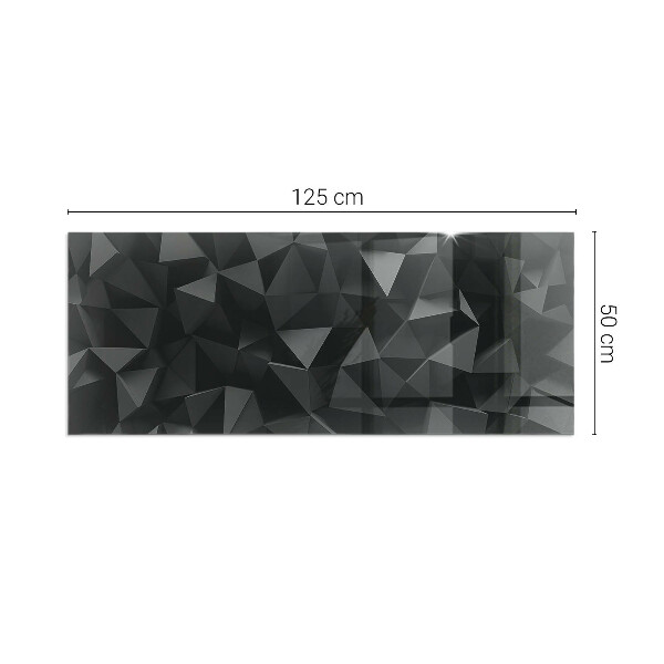 Vetro sotto stufa Modello geometrico tridimensionale