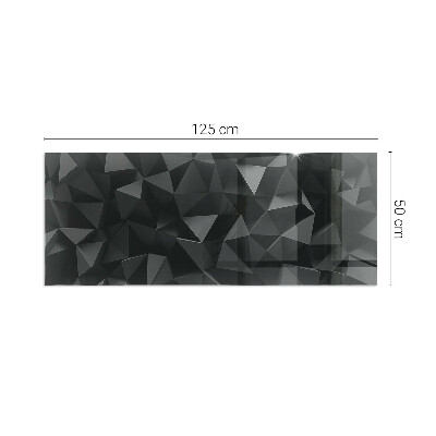 Vetro sotto stufa Modello geometrico tridimensionale
