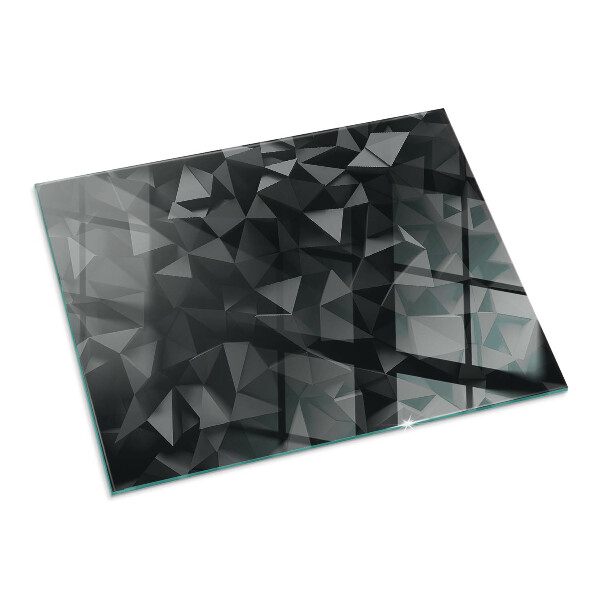 Vetro sotto stufa Modello geometrico tridimensionale