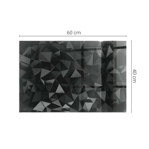 Vetro sotto stufa Modello geometrico tridimensionale