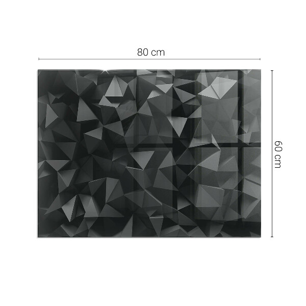 Vetro sotto stufa Modello geometrico tridimensionale