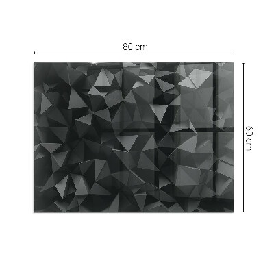 Vetro sotto stufa Modello geometrico tridimensionale