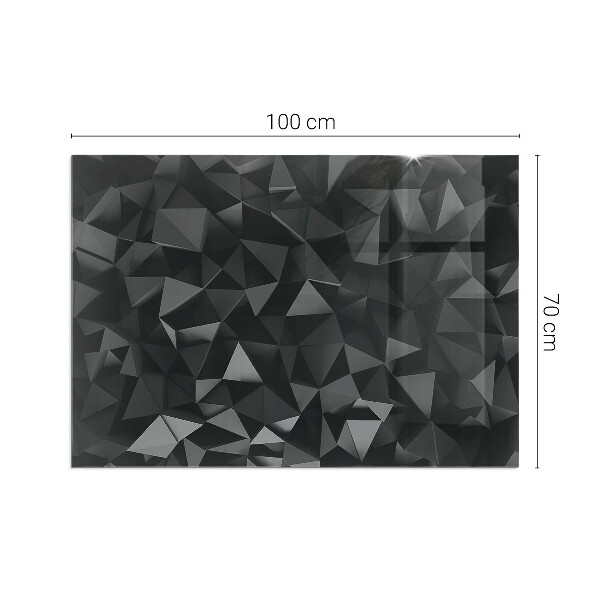 Vetro sotto stufa Modello geometrico tridimensionale
