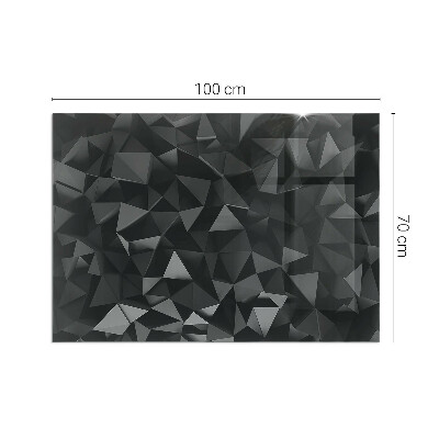 Vetro sotto stufa Modello geometrico tridimensionale