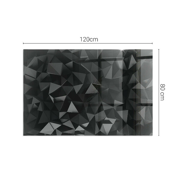 Vetro sotto stufa Modello geometrico tridimensionale