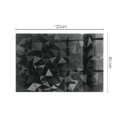 Vetro sotto stufa Modello geometrico tridimensionale