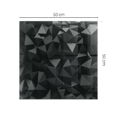 Vetro sotto stufa con motivo geometrico tridimensionale