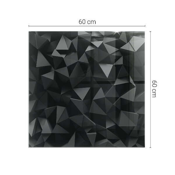 Vetro sotto stufa con motivo geometrico tridimensionale