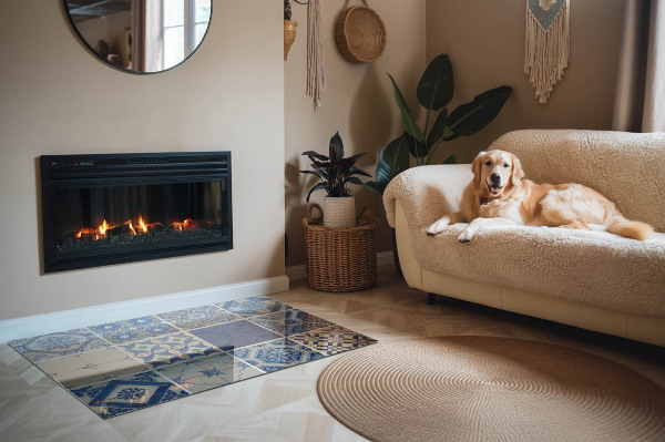 Vetro sotto stufa con design eleganti ispirati alla ceramica