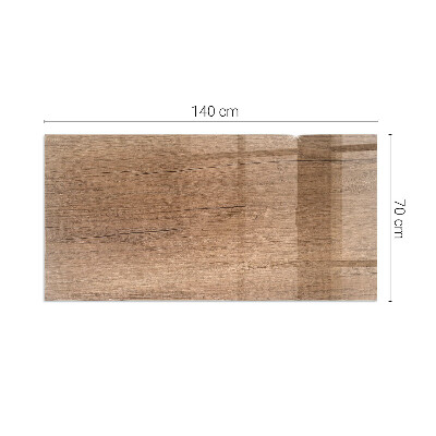 Vetro sotto stufa rettangolare in finitura legno dallo stile naturale