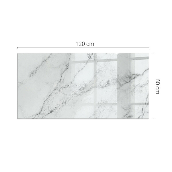 Vetro sotto stufa Struttura in marmo con venature delicate