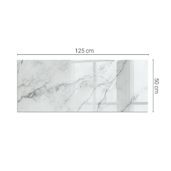 Vetro sotto stufa Struttura in marmo con venature delicate