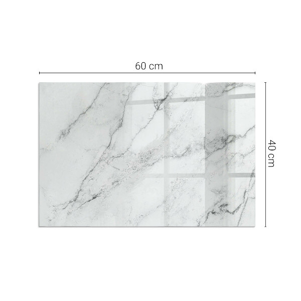 Vetro sotto stufa Struttura in marmo con venature delicate