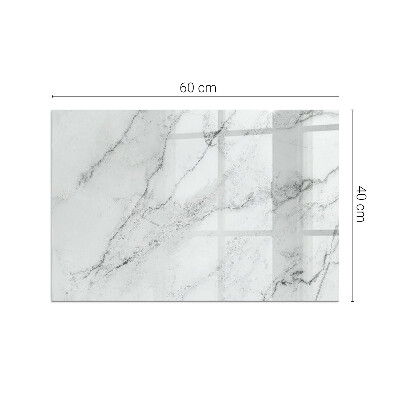 Vetro sotto stufa Struttura in marmo con venature delicate