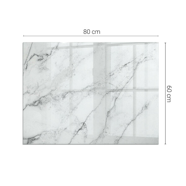 Vetro sotto stufa Struttura in marmo con venature delicate