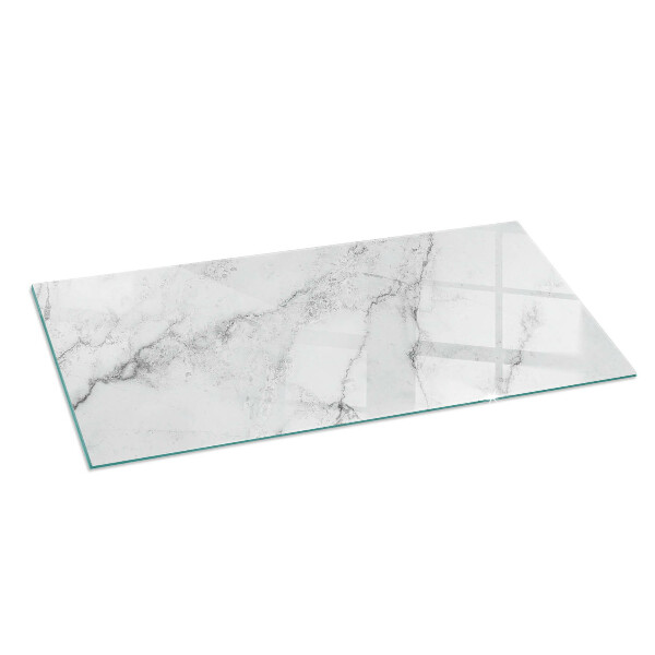 Vetro sotto stufa Struttura in marmo con venature delicate
