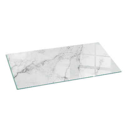 Vetro sotto stufa Struttura in marmo con venature delicate