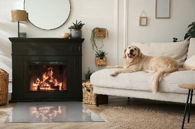 Vetro sotto stufa rettangolare Stile effetto cemento