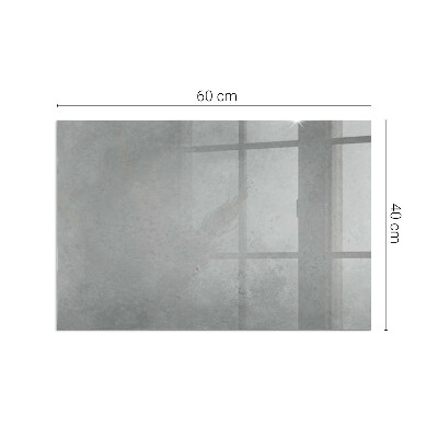 Vetro sotto stufa rettangolare in stile effetto cemento