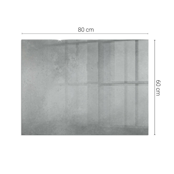 Vetro sotto stufa rettangolare in stile effetto cemento