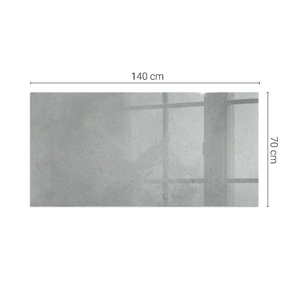 Vetro sotto stufa rettangolare in stile effetto cemento