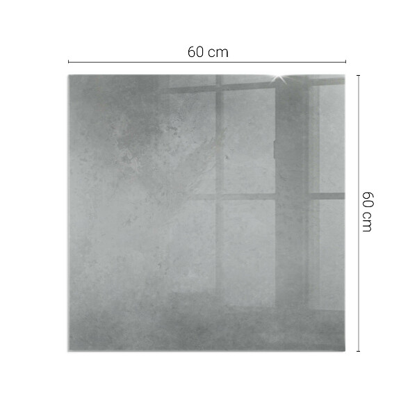 Vetro sotto stufa rettangolare in stile effetto cemento