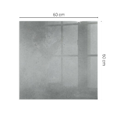 Vetro sotto stufa rettangolare in stile effetto cemento