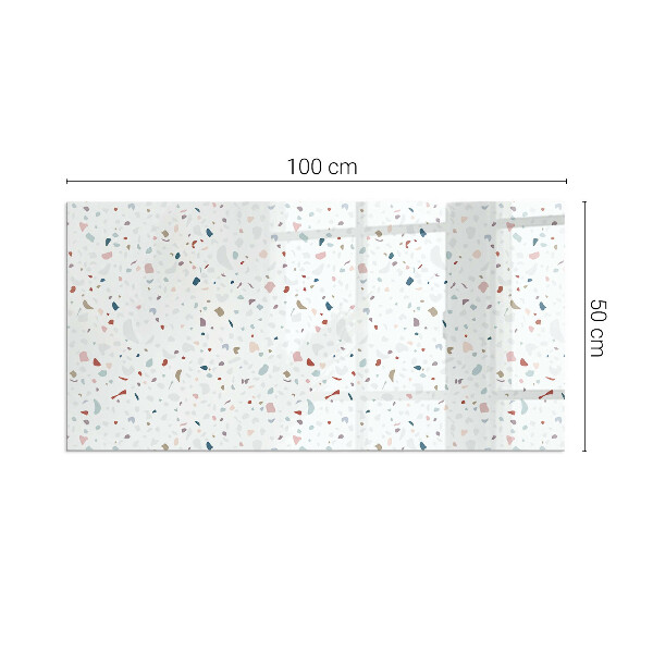 Vetro sotto stufa rettangolare in vetro sottile con micro forme dal design armonico