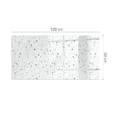 Vetro sotto stufa rettangolare in vetro sottile con micro forme dal design armonico