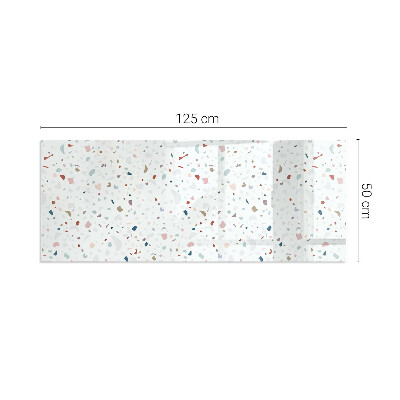 Vetro sotto stufa rettangolare in vetro sottile con micro forme dal design armonico