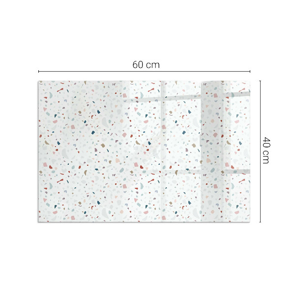 Vetro sotto stufa rettangolare in vetro sottile con micro forme dal design armonico