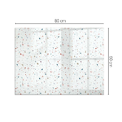 Vetro sotto stufa rettangolare in vetro sottile con micro forme dal design armonico