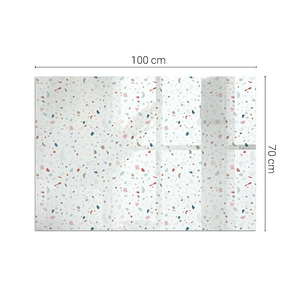 Vetro sotto stufa rettangolare in vetro sottile con micro forme dal design armonico