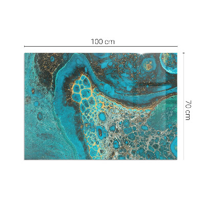 Vetro sotto stufa con motivo espressivo dalla forma organica