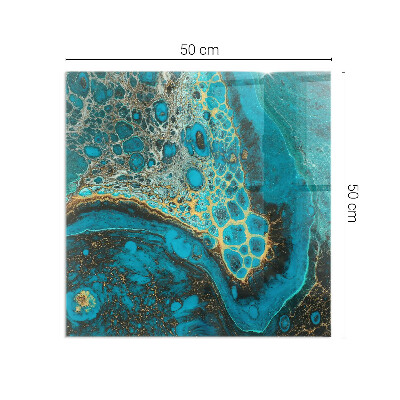 Vetro sotto stufa con motivo espressivo dalla forma organica